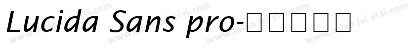 Lucida Sans pro字体转换